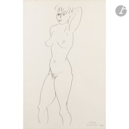 Henri MATISSE (1869-1954)
Sirène, 1949
Encre de Ch