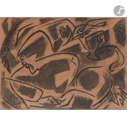 André MASSON (1896-1987)
Rêve d’oiseau, 1944
Fusai