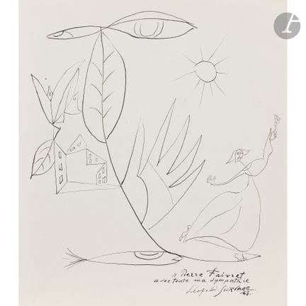 Léopold SURVAGE (1879-1968)
La Danse, 1963
Encre.
