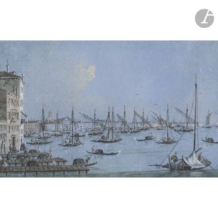 Giacomo GUARDI (Venise 1764 - 1835)
Riva degli Sch