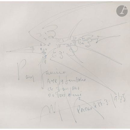 Wifredo LAM (1902-1982)
Composition surréaliste, 1