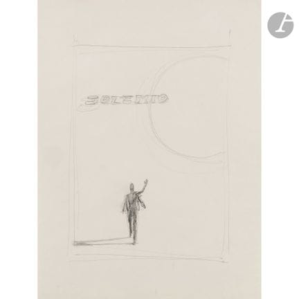 René GRUAU (1909-2004)
Projet pour « Solemio »
Cra