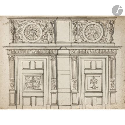 ÉCOLE FRANÇAISE du XVIIIe siècle
Projet de décor d