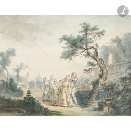 ÉCOLE FRANÇAISE du XVIIIe siècle
Le Colin-maillard