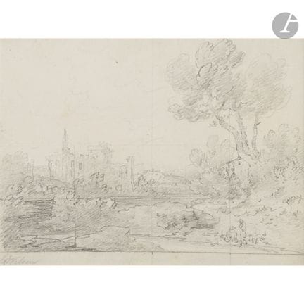 Trois dessins originaux de Nasmyth et un dessin or