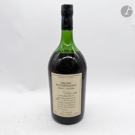 1 瓶 GRAND BAS ARMAGNAC 250 cl 47.5%（7 厘米；1981 年装瓶）