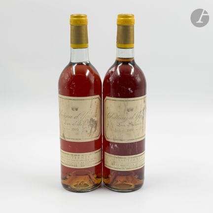 2 B CHÂTEAU D'YQUEM (1 T.L.B.+; e.t.h. dont 1 e.a.