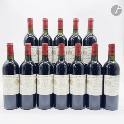 12 B CHÂTEAU CHEVAL BLANC (Caisse Bois d'origine d