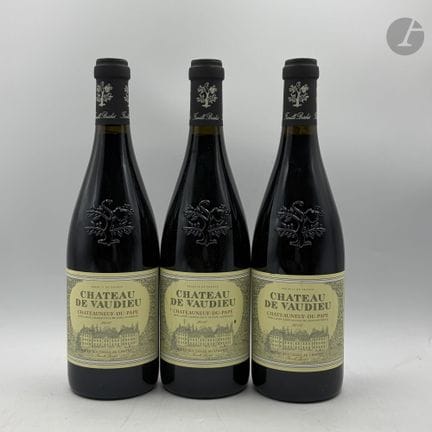 3 B CHÂTEAUNEUF DU PAPE Rouge, Château de Vaudieu,
