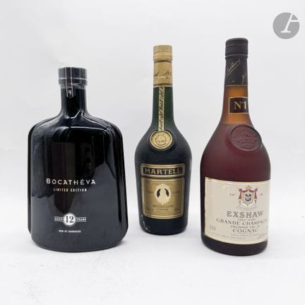 1 瓶 极稀有大香槟区干邑 70 cl 40%（原装礼盒），Exshaw，NM
1 瓶 科涅克白兰地