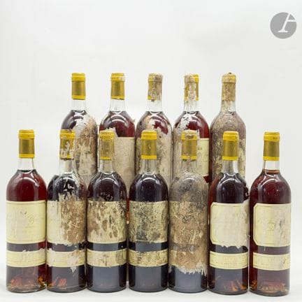 12 B CHÂTEAU D'YQUEM (Caisse Bois d'origine sale) 