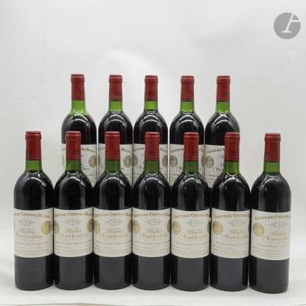 12 B CHÂTEAU CHEVAL BLANC (Caisse Bois d'origine) 