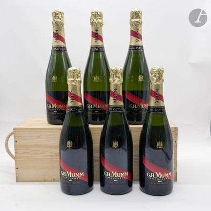 6 B CHAMPAGNE BRUT CORDON ROUGE, Mumm, NM