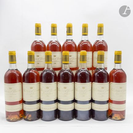 12 B CHÂTEAU D'YQUEM (Caisse Bois d'origine) (T.L.