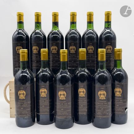 12 B CHÂTEAU LA CROIX DE PEZ (Caisse Bois d'origin