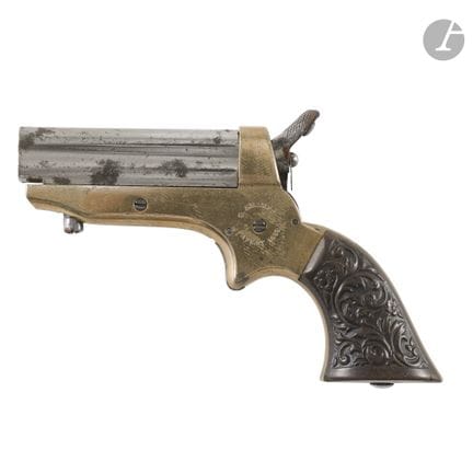 Pistolet Sharps à percussion annulaire, quatre cou