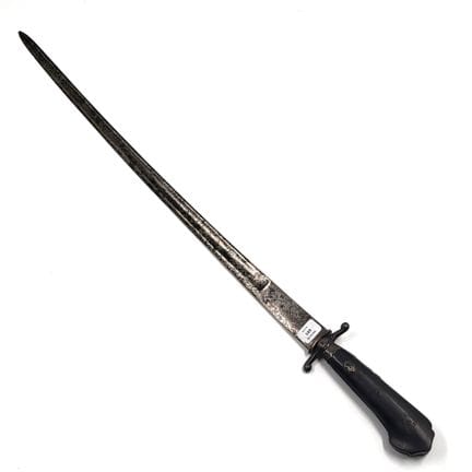 Hunting knife.
Ebony handle with two rivet buttons