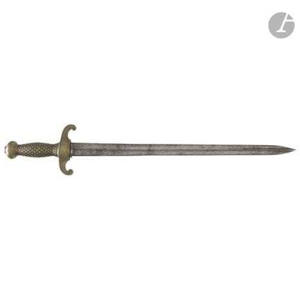 Important glaive de sapeur ou de tambour major.
Po