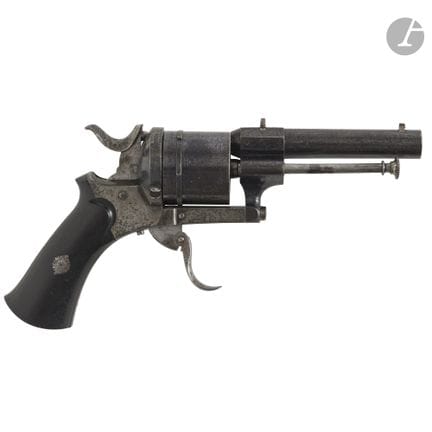 Revolver a sei colpi, calibro 8 mm, a percussione 