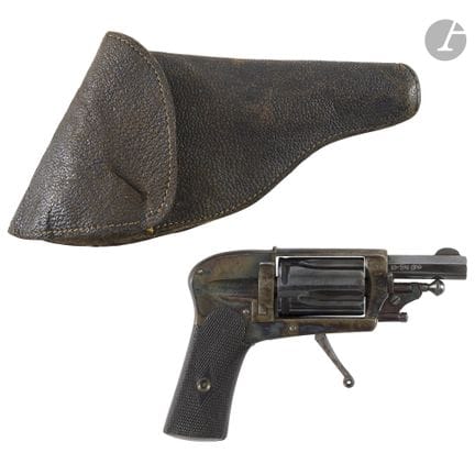 Revolver senza cane, a cinque colpi, calibro 6 mm 
