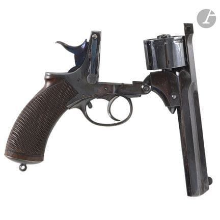 Revolver Webley-Pryse, a sei colpi, calibro 450.
C
