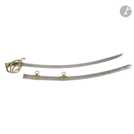 Sabre d’officier de la gendarmerie royale.
Poignée