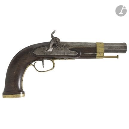 Pistola da ufficiale, trasformata da pietra focaia