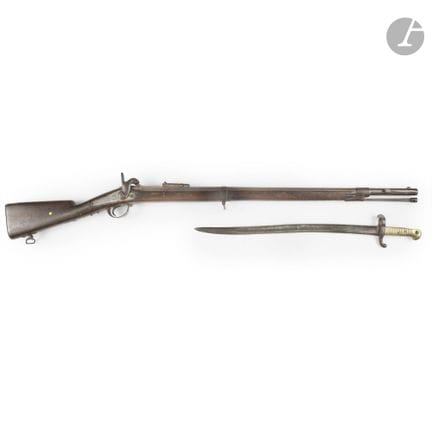 Fucile a percussione modello 1859.
Canna rotonda c
