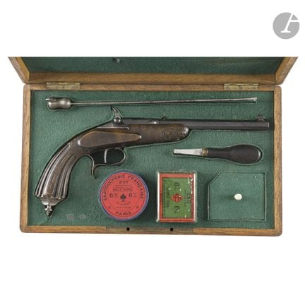 Pistola da tiro sistema Warnant, a colpo singolo, 