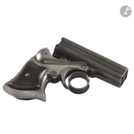 Pistolet Remington Elliot Deringer quatre coups, c