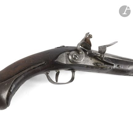 Pistola da sella pre-normativa a pietra focaia.
Ca