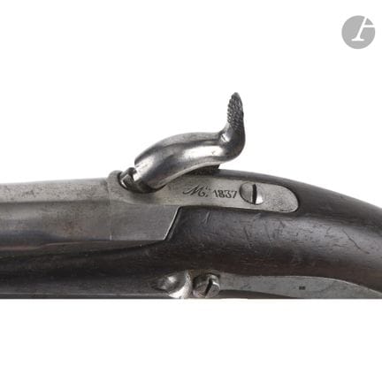 Pistola a percussione da marina modello 1837.
Cann