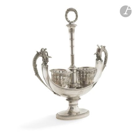 PARÍS 1819 - 1838
Aceitera/vinagrera de época de l