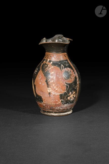 Oenochoe with a trilobed spout, decorated on the b