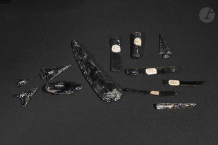 Set of obsidian objects, Mexico
Various dimensions