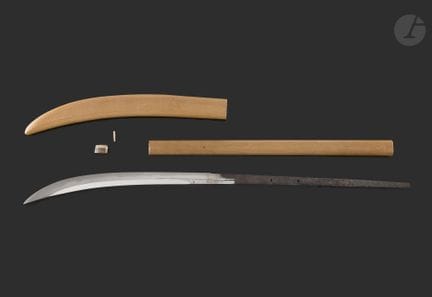 Naginata blade mounted in a shirasaya, Japan, Edo 