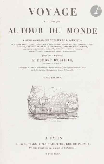 DUMONT D’URVILLE (Jules), A Picturesque Voyage Aro