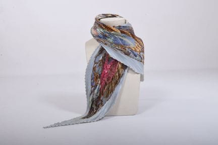 Hermès, carré de soie plissé Splendeurs des Mahara
