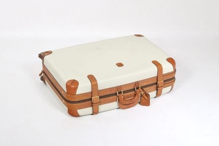 Bric's, valise rigide en plastique ivoire et renfo
