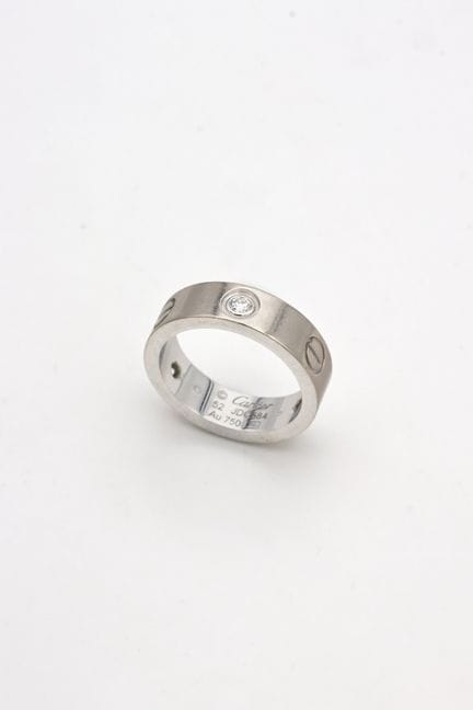 Cartier, LOVE-Ring im klassischen Design aus Weißg
