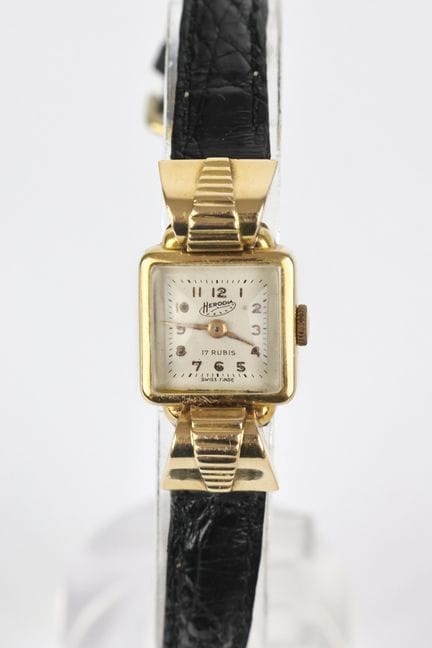 Herodia, a 1940s ladies' watch in yellow gold (750