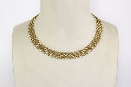 Halskette im Cartier-Stil aus Gelbgold (750), best