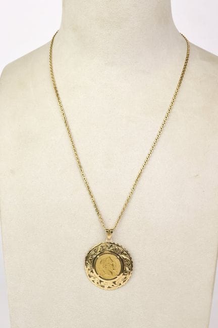 Halskette aus Gelbgold (750) mit einem durchbroche