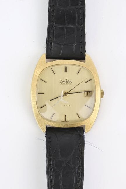 Omega, dress watch, 1974, brushed yellow gold (750