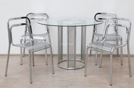 ARRBEN   -  Lot de quatre chaises de salle à mange