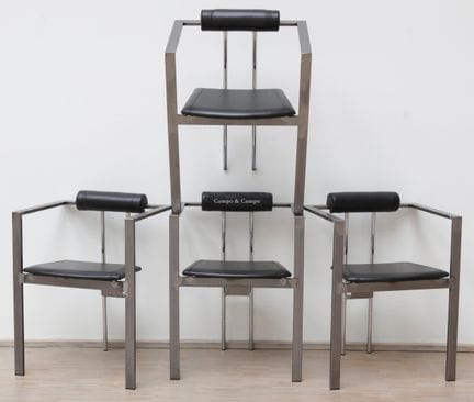 -  Lot de quatre chaises 'Trix', conçues par Karl 