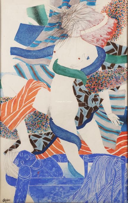 COLLIGNON GEORGES 1923-2002  -  Desnudo danzante  