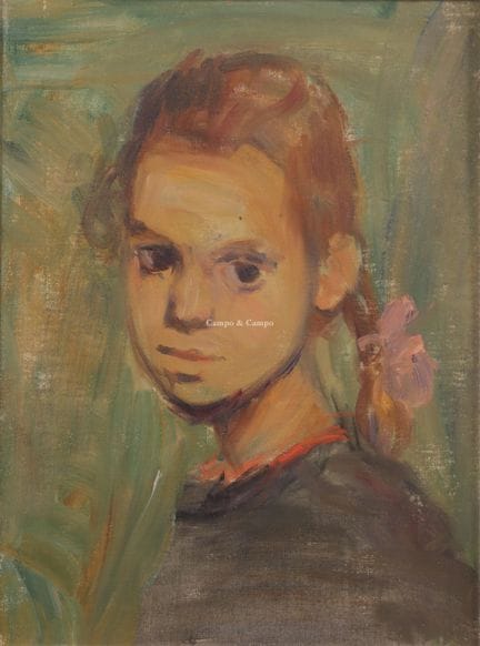 阿尔伯特·范·戴克 1902-1951  -  《西蒙娜》  布面油画。Huile sur toil