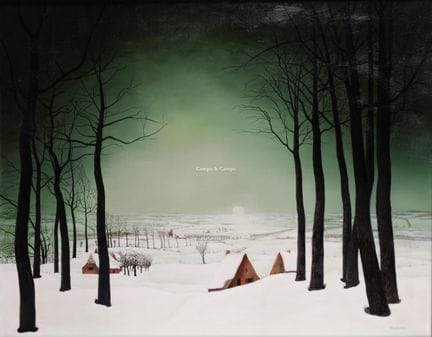 TAVERNIER ARMAND 1899-1991  -  Paisaje nevado  Óle