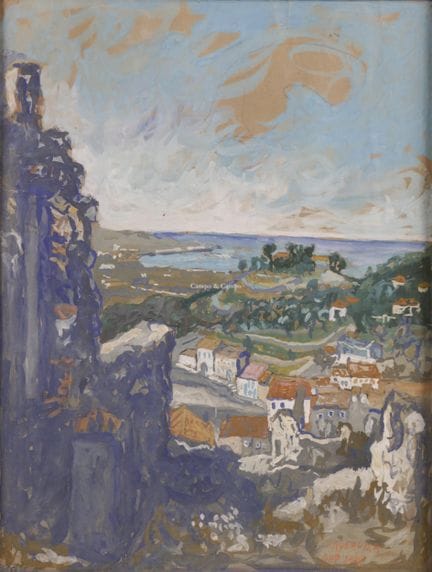 LUBARDA PETAR 1907-1974  -  Paisaje montañoso  Gou
